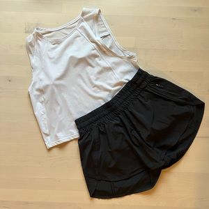Lululemon Cropped Tank & Shorts